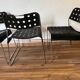 Set of 4 Black Omstak Chairs by Rodney Kinsman for Bieffeplast