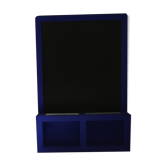 Magnetic chalk board with its vintage magnets