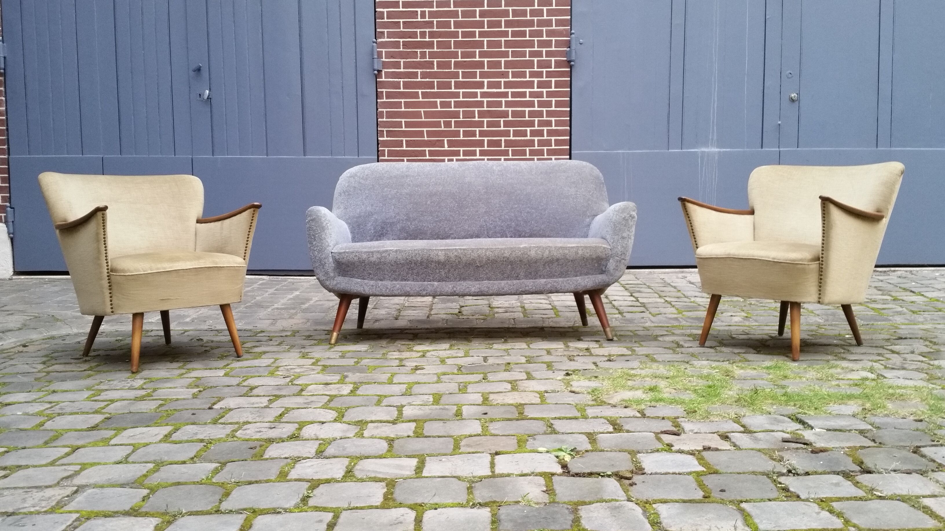 Pair of chairs 50s 60s