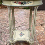 Painted wooden pedestal table