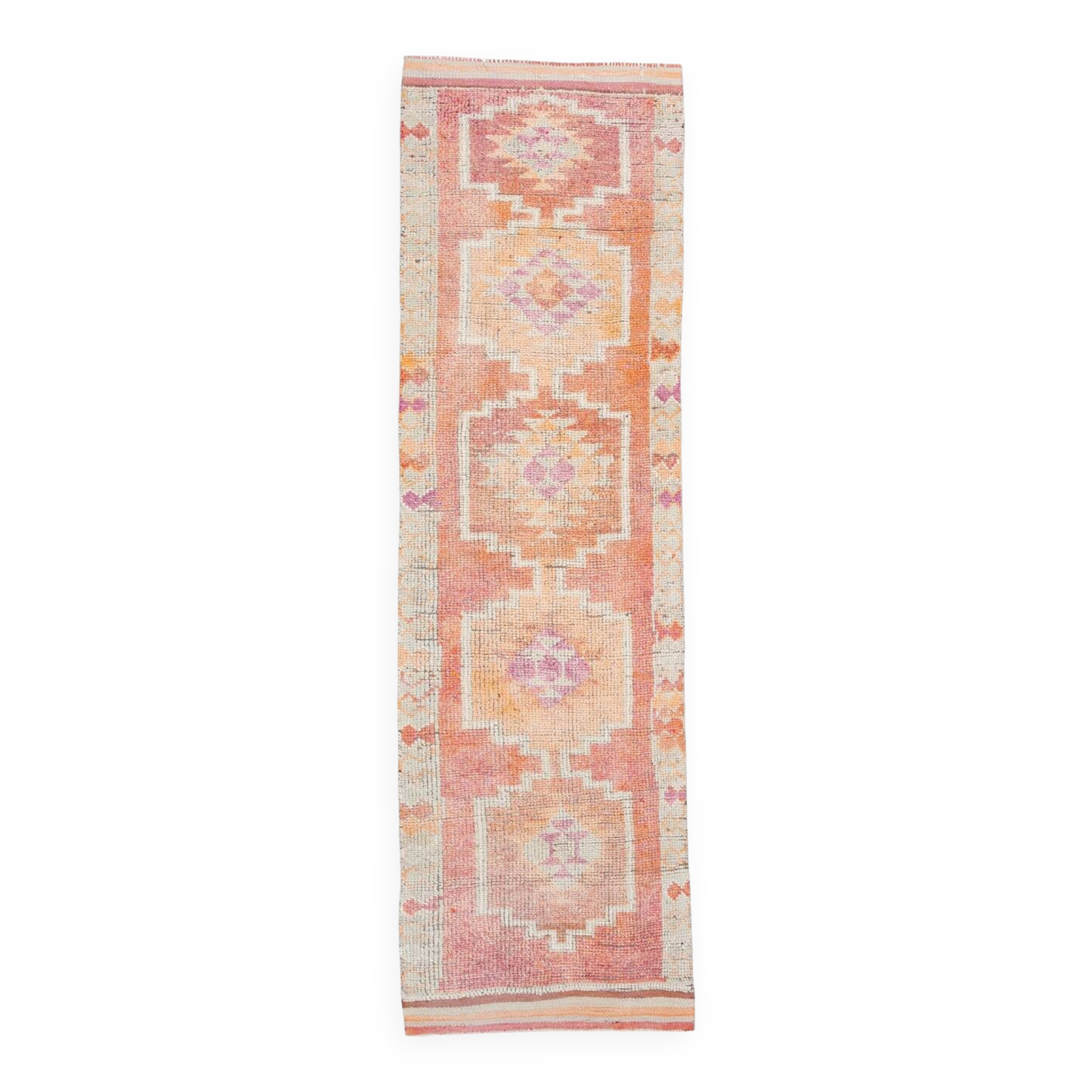 Tapis turc pastel doux, 91 x 313 cm