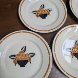 Badonviller "jade" dessert plate