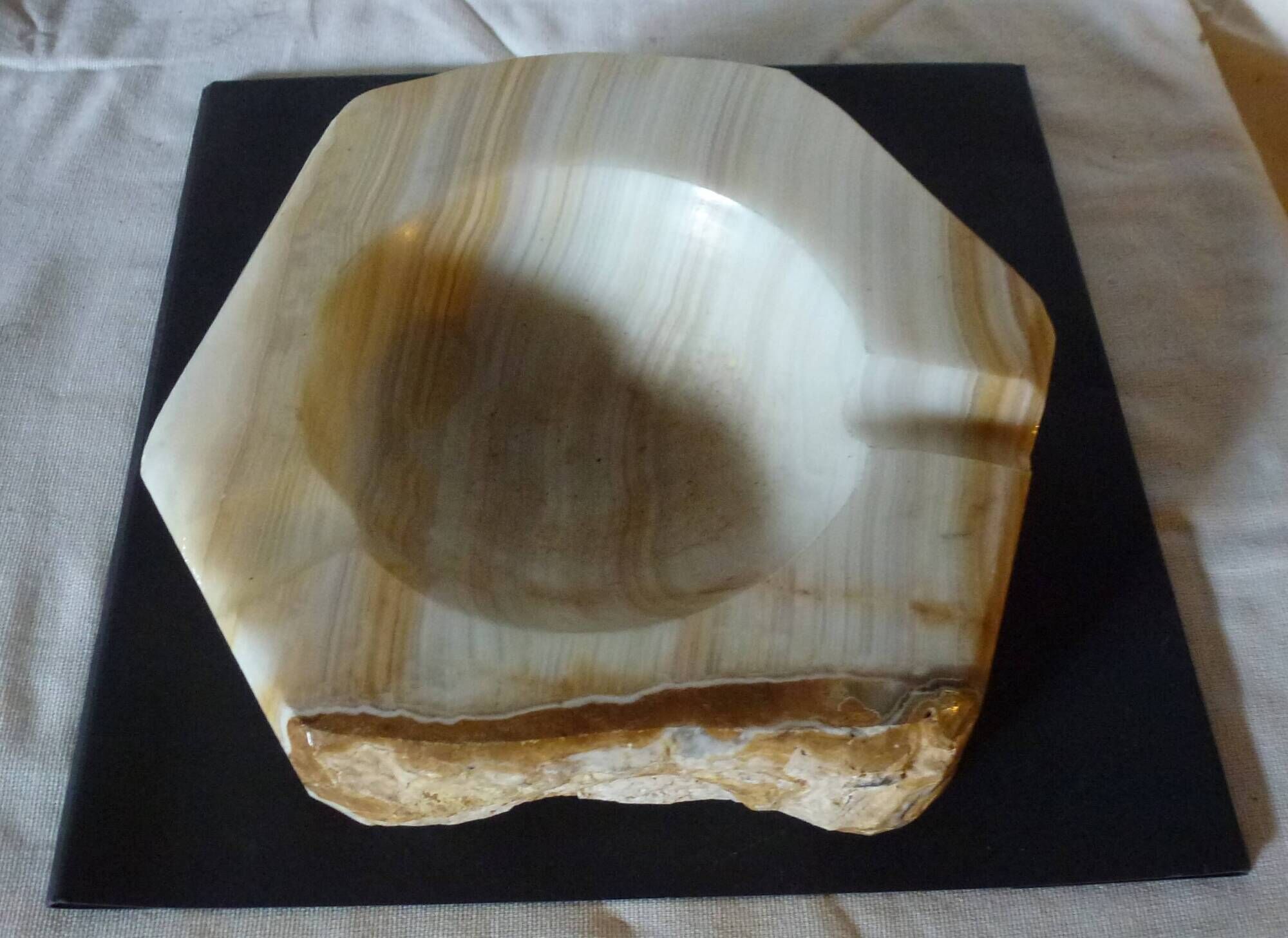 Vintage Onyx ashtray or catchall