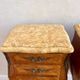 Pair French Rosewood Nightstands, Louis XV Marquetry Bedside Tables