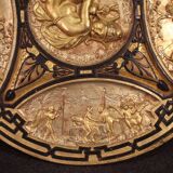 19th century gilded wooden shield signed F. Barbedienne Paris