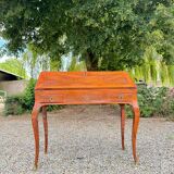 Louis xv period marquetry sloping desk, 18th century stamped criaerd