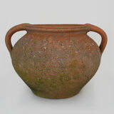 Old round jar with double handles. Year 70