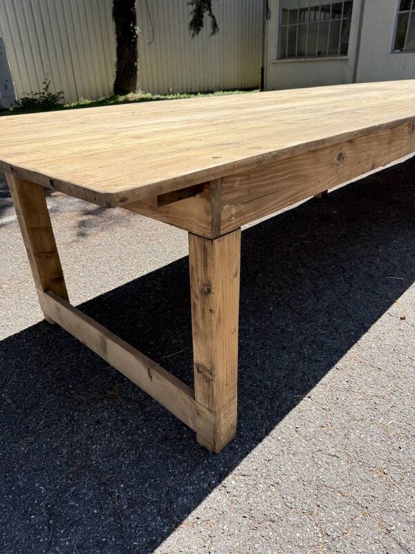Table de ferme XXL en pin