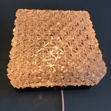 Plafonnier en verre ciselé