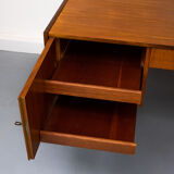 Freestanding vintage teak desk 1960s
