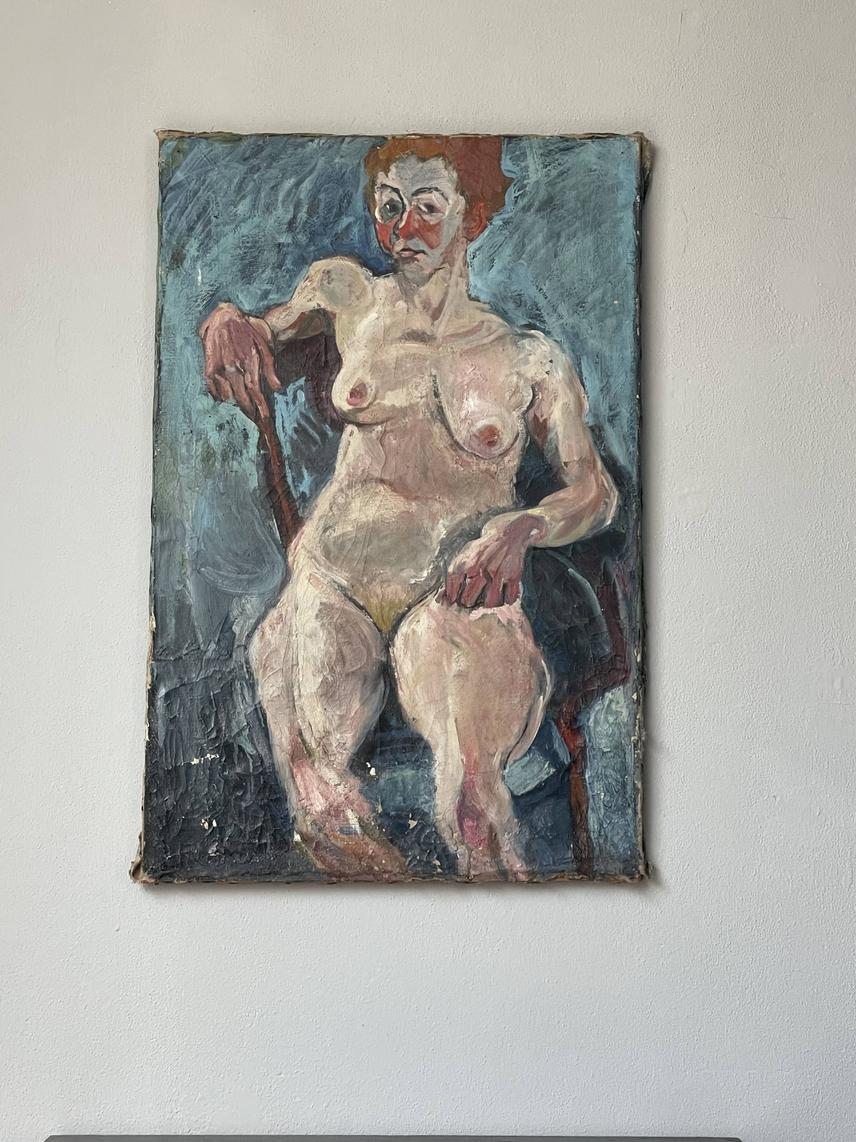 Oil on Canvas, French Woman