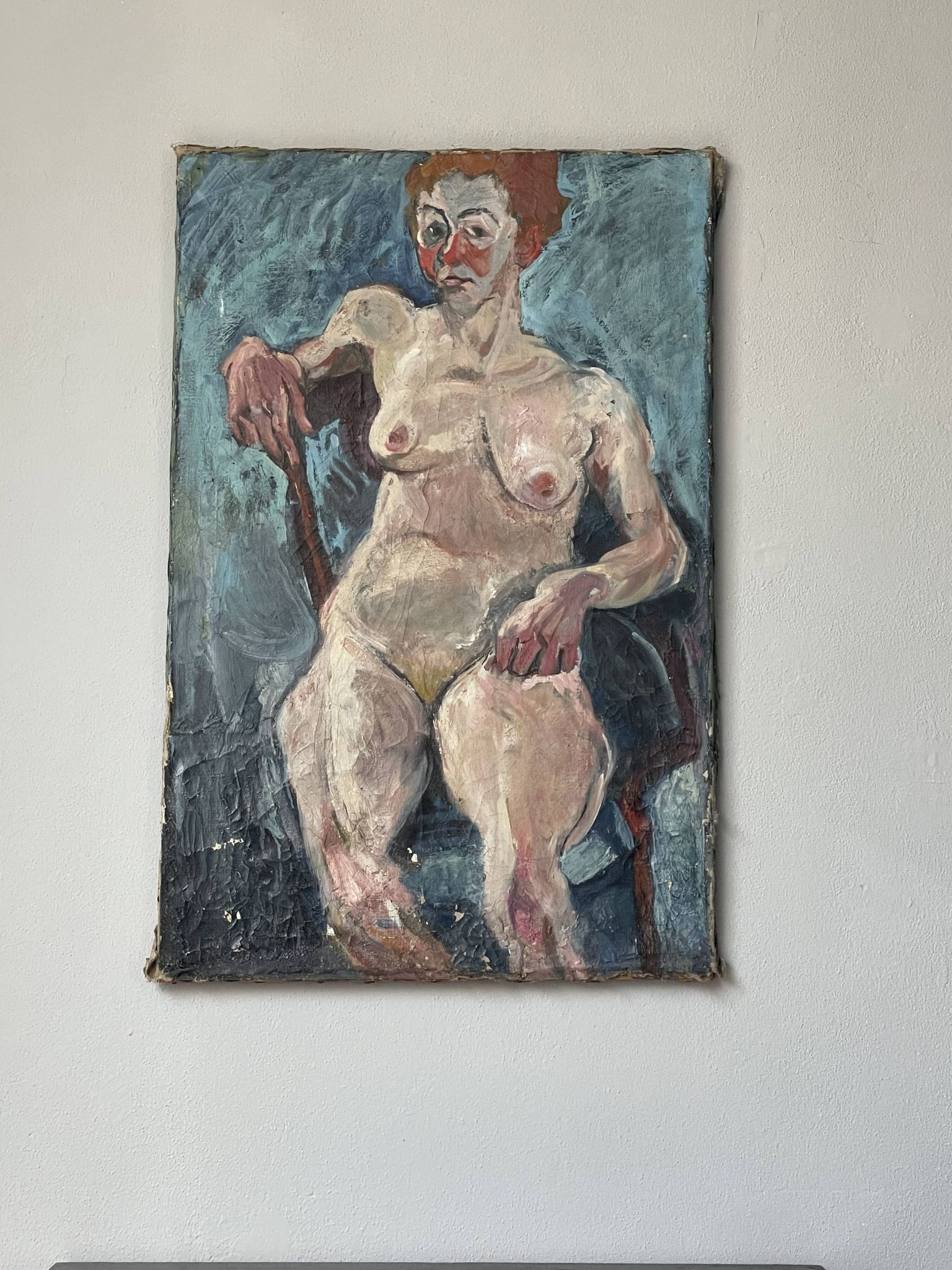 Huile sur toile, Femme française