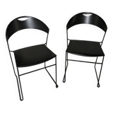 2 Hannes Wettstein dining chairs for Baleri Italia Juliette model