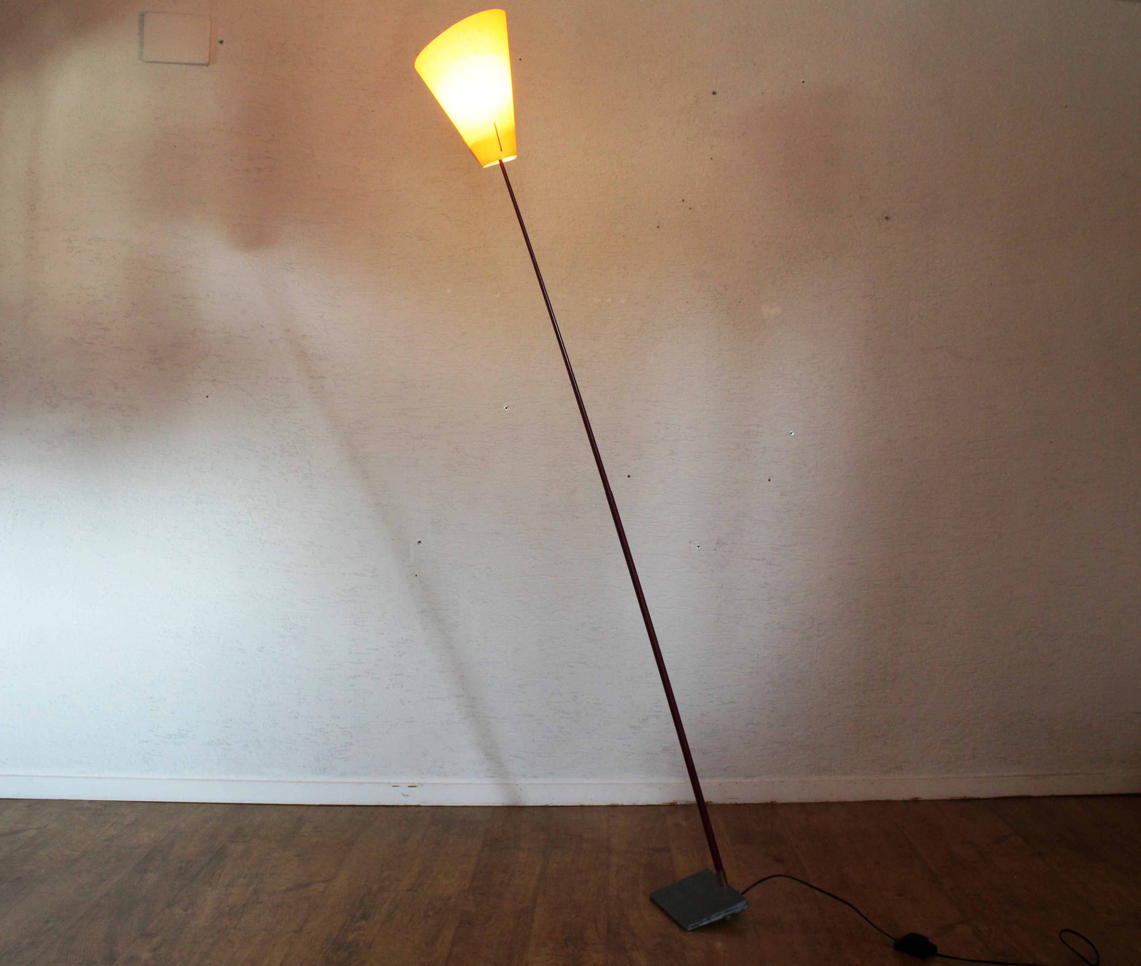 Modernist carbon floor lamp
