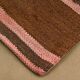 Tapis Kilim fait main contemporain rouge et marron, 165x240 cm
