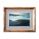 Marine painting oil on panel lake view - 1962