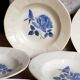 Six earthenware plates of Digoin and Sarreguemines 40s