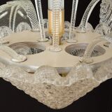 Murano glass leaves chandelier, Italy 1950