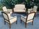 Art Nouveau living room: 4 armchairs + Jugendstil sofa 1900 chair