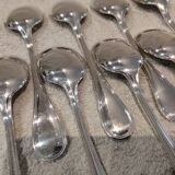 11 pelles à glace métal argenté orfèvre Christofle modèle Albi 13,2cm