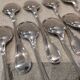 11 silver-plated metal ice cream scoops, Christofle silversmith, Albi pattern, 13.2cm