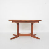 Teak oval extendable dining table by Korup Stolefabrik