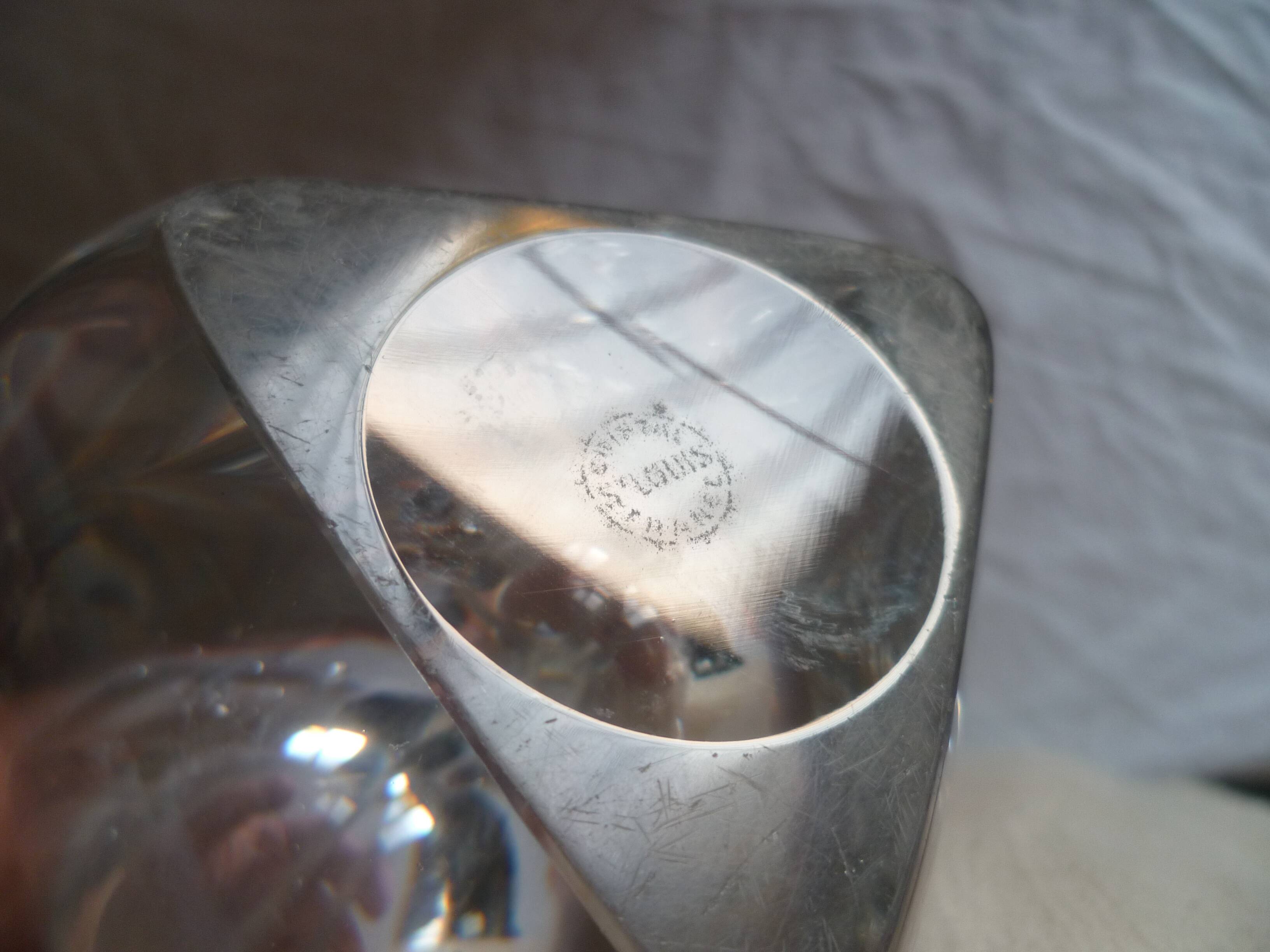 Vase design trilobe cristal de st louis france 3.2kg