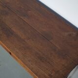 Rustic vintage French pine table or desk from the Landes, 1950s.