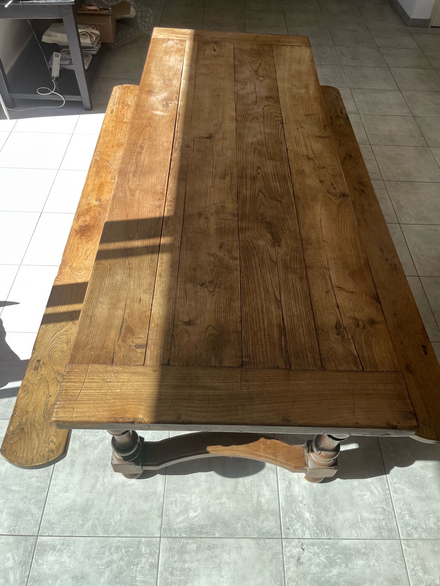 Castle, farm, convent kitchen table