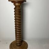 Solid oak twisted column