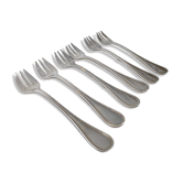 Set of 6 cake forks Christofle model Albi