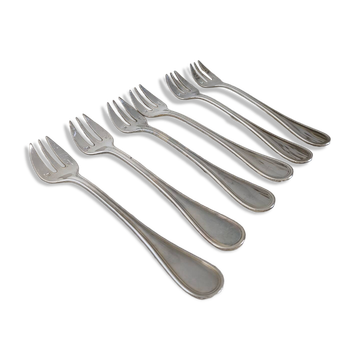 6 fourchettes à gâteau Christofle modèle Albi
