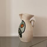 Glazed terracotta pitcher from the 1950s.