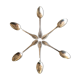 6 teaspoons in solid silver