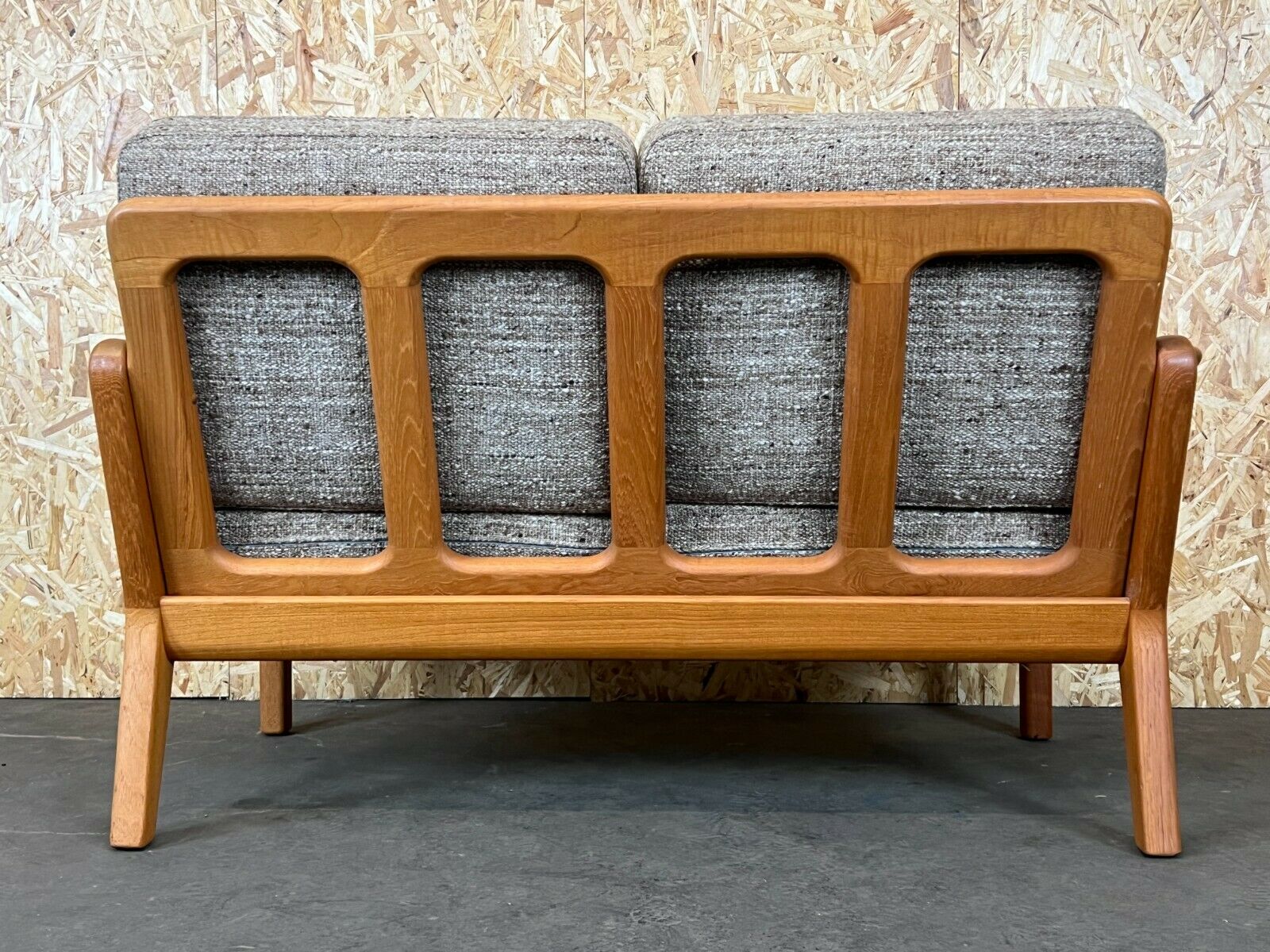 60s 70s teak sofa 2 seater couch J. Kristensen Danish Denmark Design 60s 70s