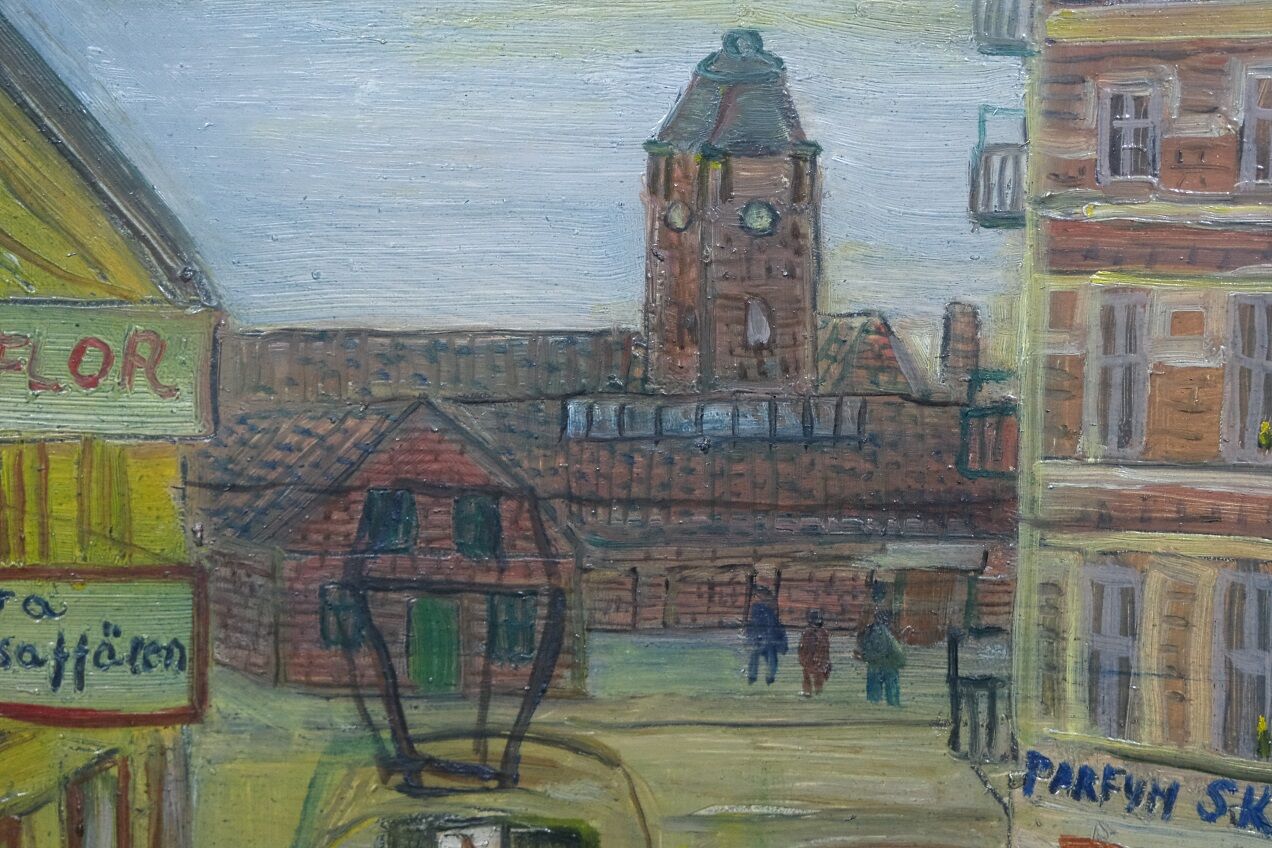 Åke Waldemar Larsson (1913-1995), Swedish Landscape, Oil on Panel, 1970s, Framed.