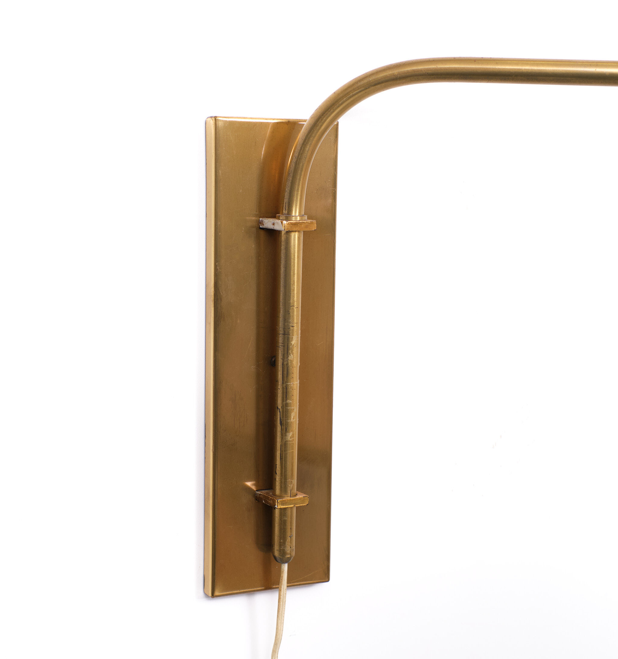 Brass harmonica scissor wall lamp 1960s holland