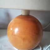 Wooden ball lamp