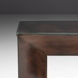 Console en bronze patiné par Belgochrom, Belgique, années 1970