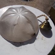 Art Deco ceiling light in moulded glass