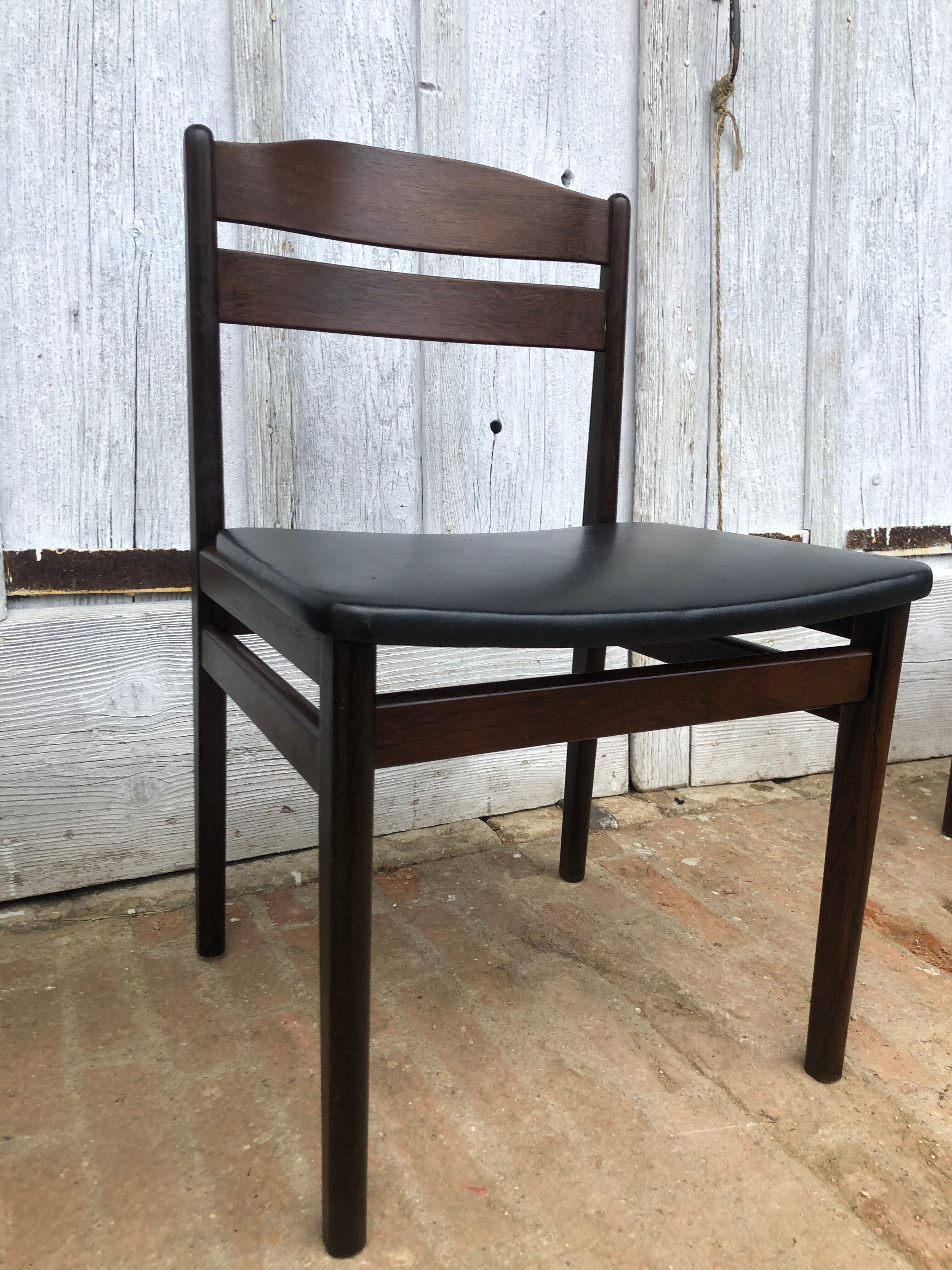 Set of 3 Danish rosewood chairs