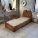 Bed 1 place "palm" wicker and rattan Vivai Del Sud
