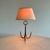 Lampe de table vintage en fer forgé