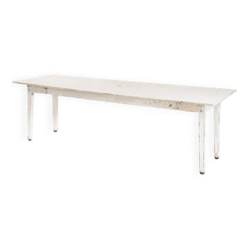 Large workshop table waxed with beeswax. Vintage. France 50s.