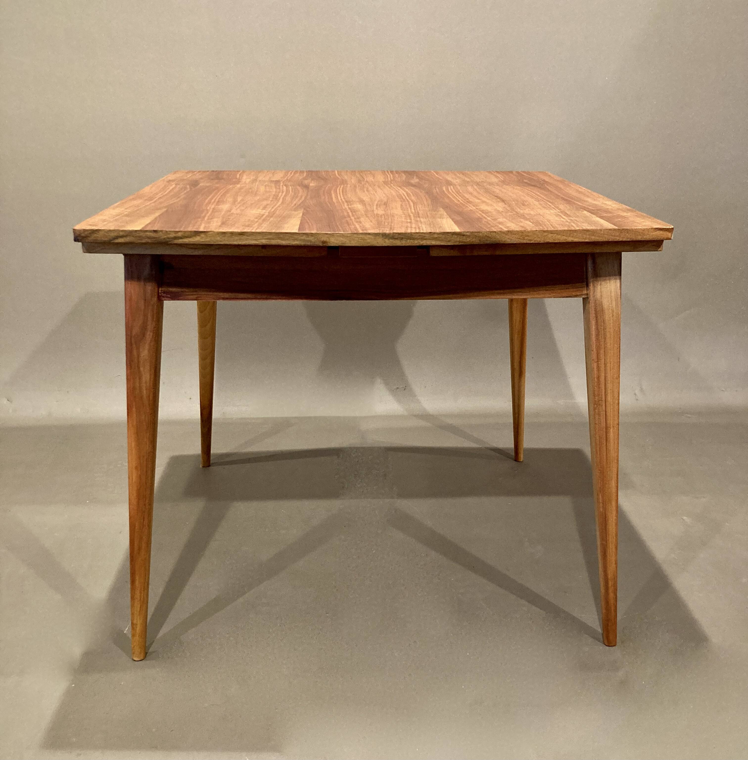Scandinavian extendable teak table, 1950