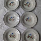 Set of 6 VF Paris soup plates
