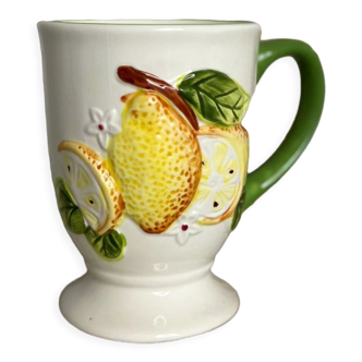 Vintage ceramic lemon slurry cup