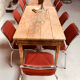 Ensemble de 10 chaises vintage chrome et tissus