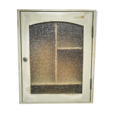 Glass toilet cabinet