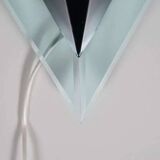 Minimalist 80s wall lamp, postmodern light fixture.